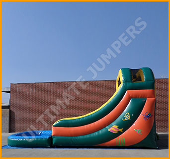 Inflatable 14' Wet and Dry Slide