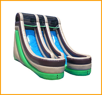 Inflatable 18' Front Load Double Lane Slide