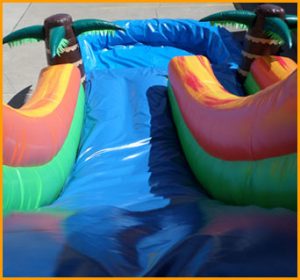 Inflatable 18' Front Load Tropical Water Slide