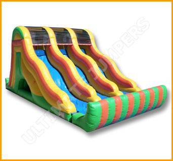 Inflatable 18' Triple Lane Slide