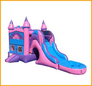 Inflatable 3 in 1 Wet Dry Castle Module Combo