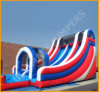 Inflatable All American Double Lane Splash Water Slide