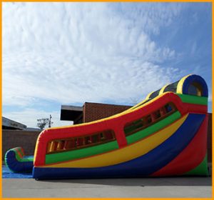 Inflatable Multicolor Incline Slide