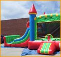 Inflatable Multicolor Wet/Dry Double Slide Combo