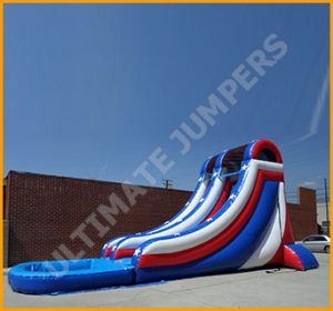 Inflatable Patriotic Splish Splash Water Slide