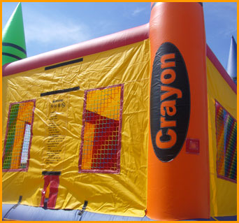 Multicolor Crayon Inflatable Jumper