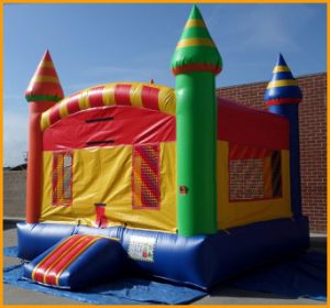 Multicolor Inflatable Castle Jumper
