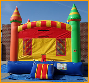 Multicolor Inflatable Castle Jumper